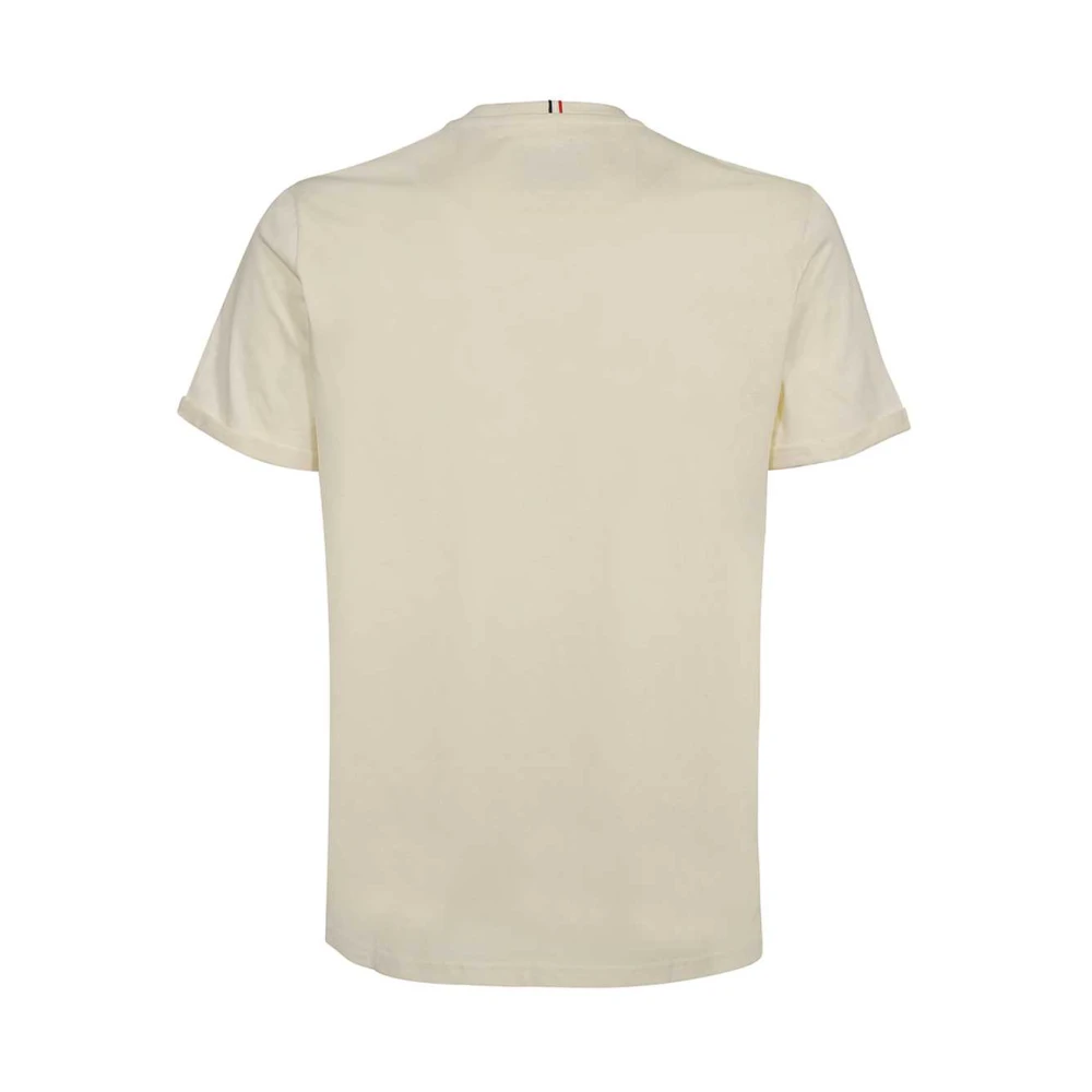 Les Deux Katoenen Crew-Neck T-Shirt Beige Heren
