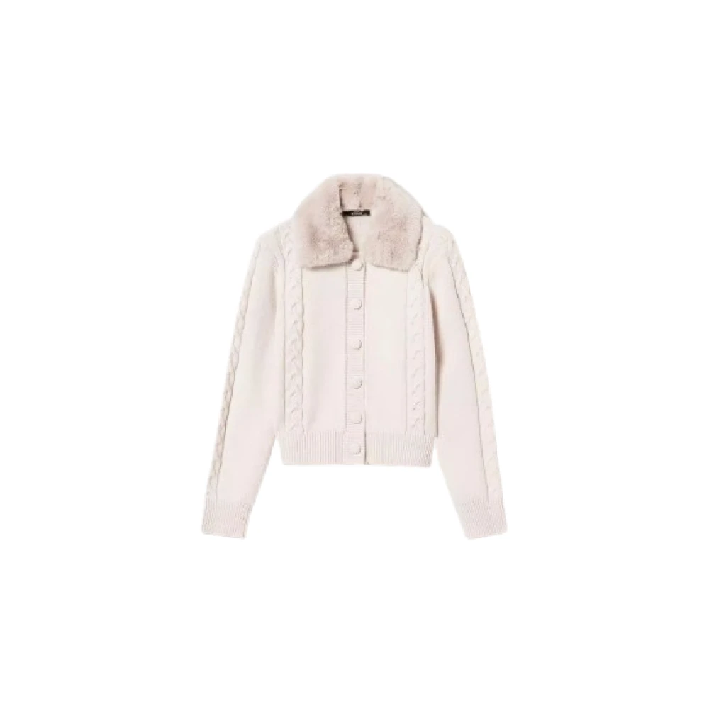 Twinset Roze Kabeltrui Sweater Pink Dames