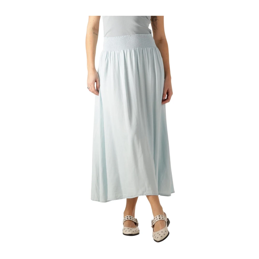 Moscow Maxi Rok Blauw Blue Dames