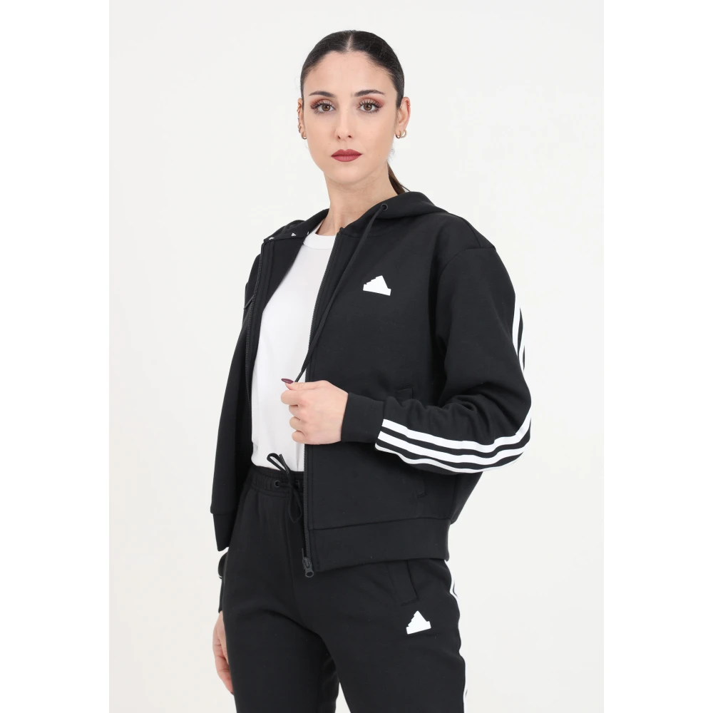 Adidas Future Icons 3 Stripes Hoodie Black Dames
