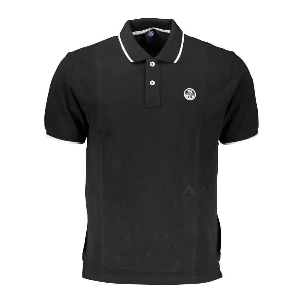 North Sails Men's Black Polo Shirts, S, Short Sleeve Polo Shirt