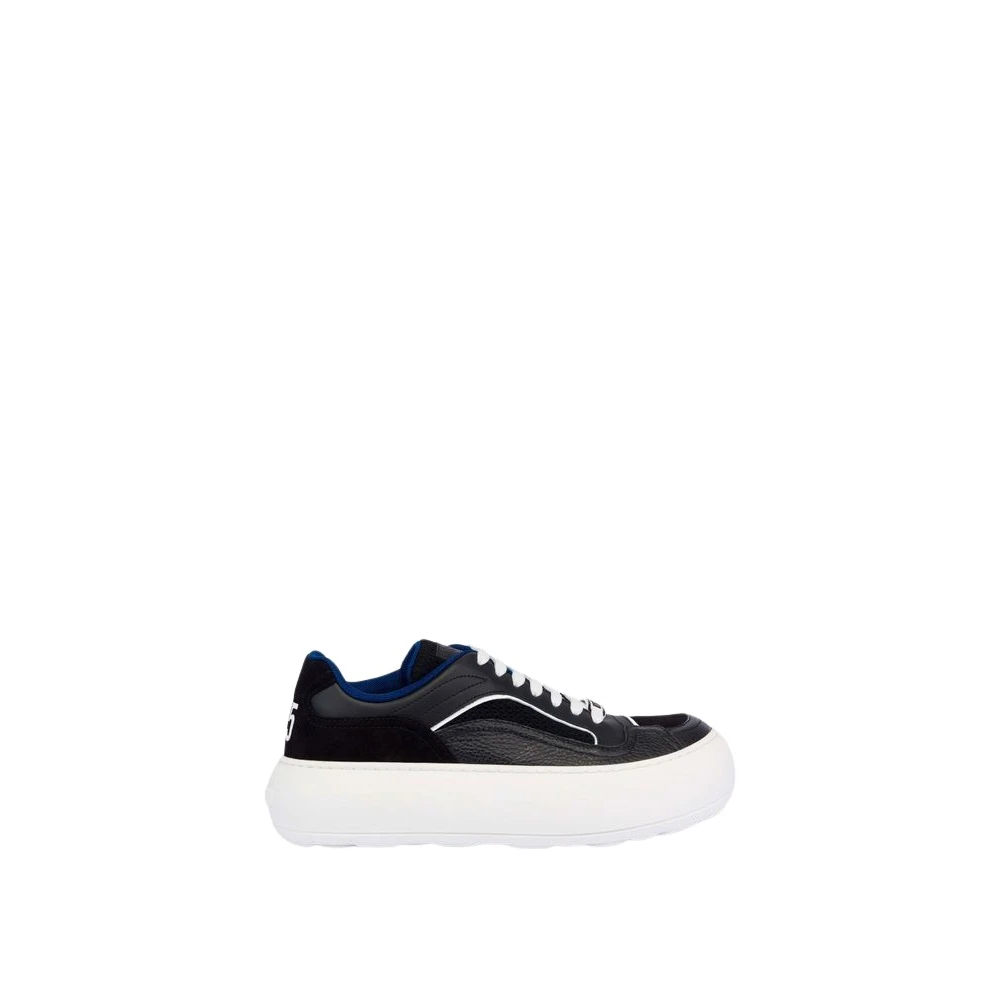 Moschino Mesh Kalfsleer en Suède Sneakers unisex Schoenen Zwart