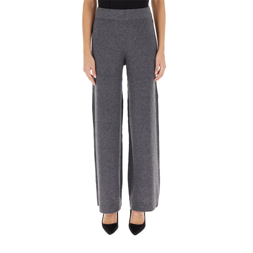 Pennyblack Wijde Pijp Gebreide Broek Gray Dames