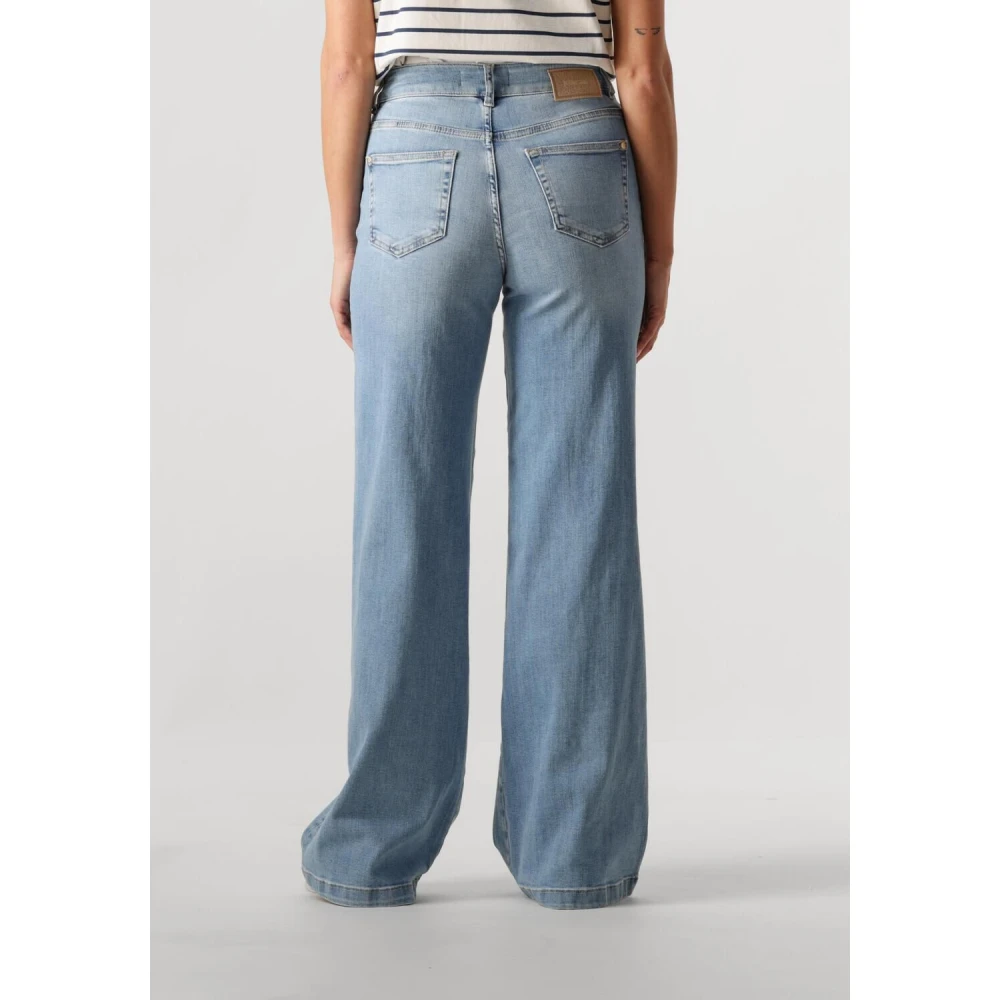 MOS MOSH Flared Grendel Jeans voor vrouwen Blue Dames