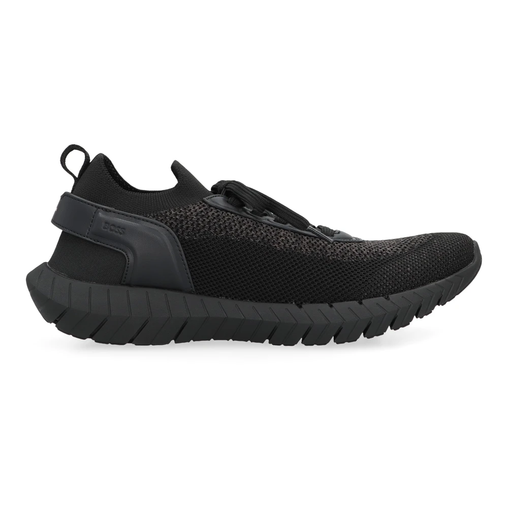 Hugo Men's Black Sneakers, 9 Uk, Mesh Sock Trainers