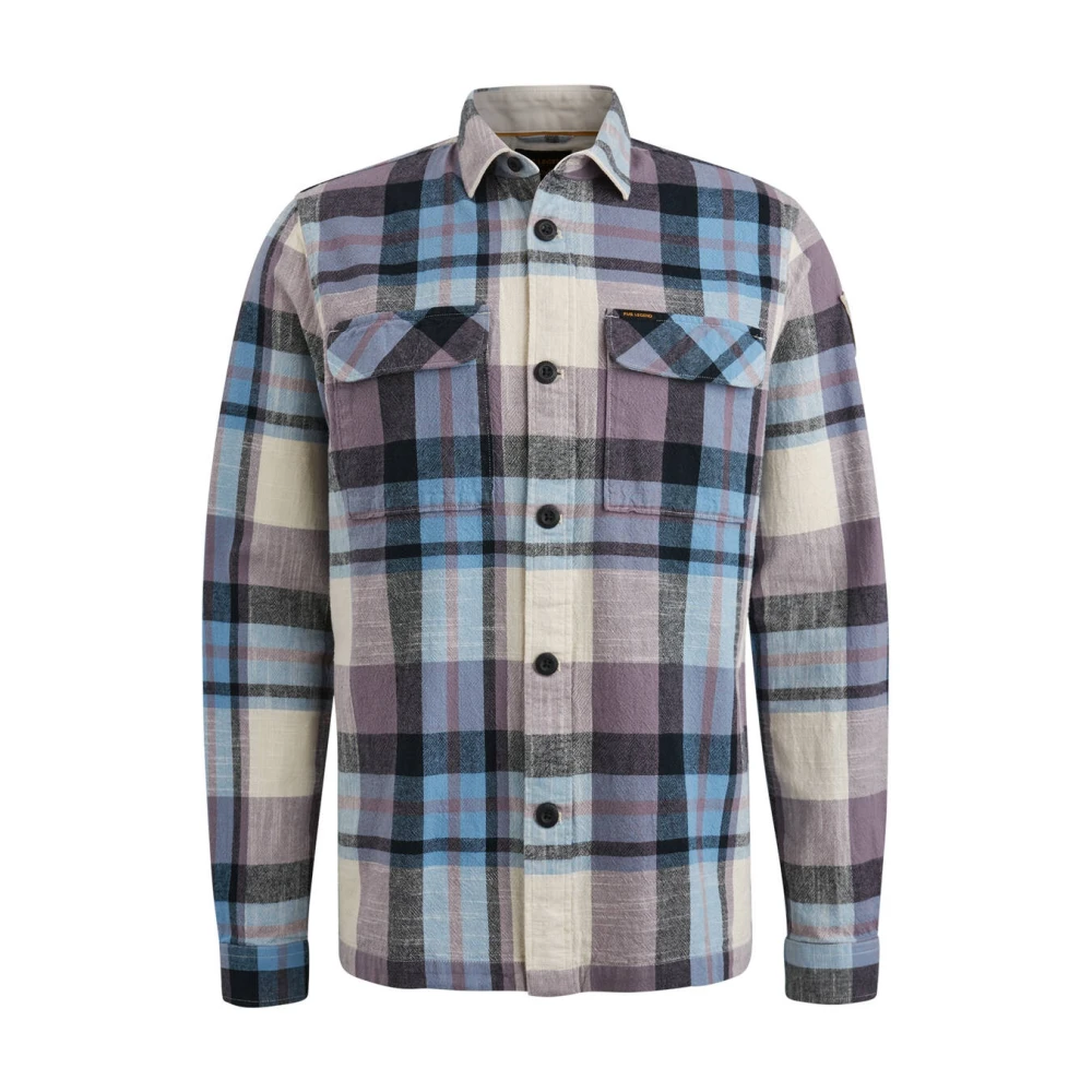 PME Legend Slub Yarn Dyed Overhemd Lange Mouw Multicolor Heren