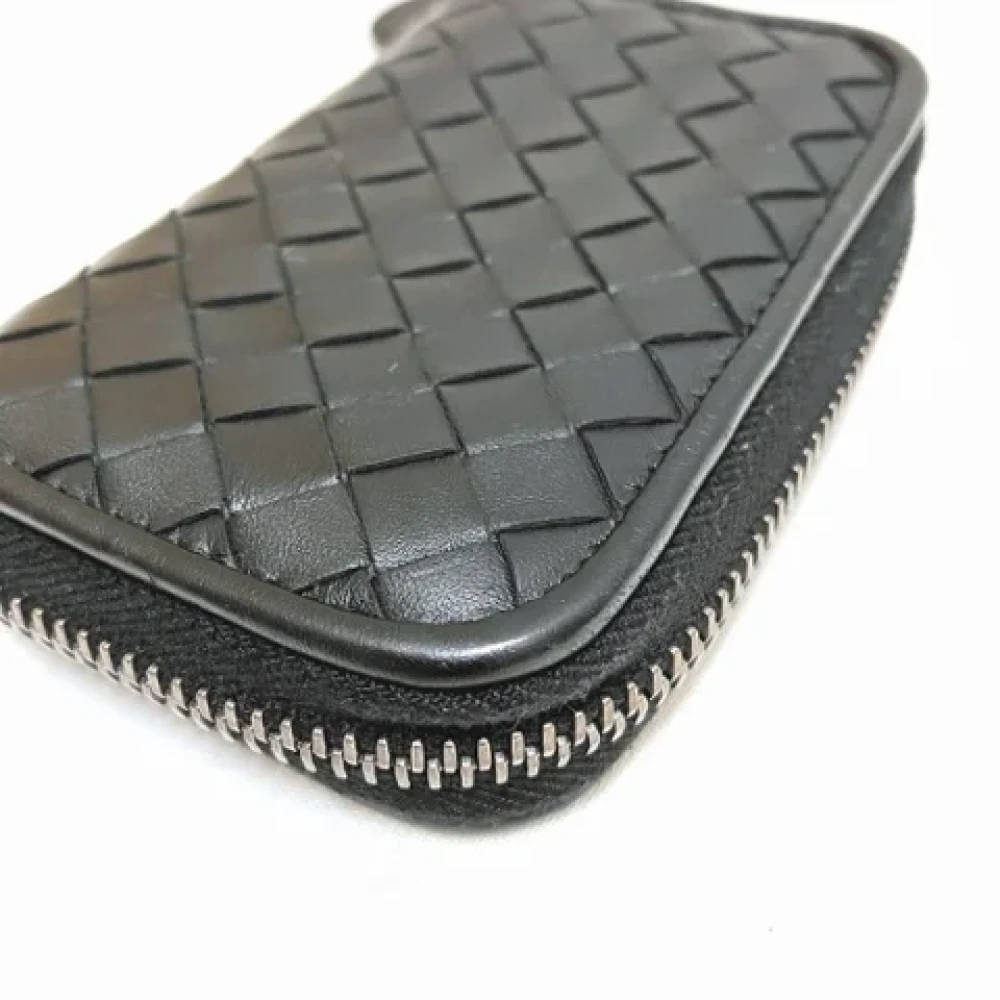Bottega Veneta Vintage Pre-owned Leather wallets Black Dames