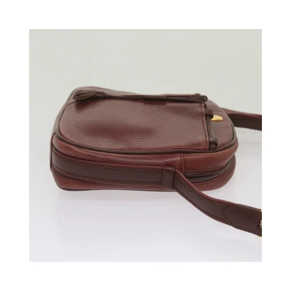 Cartier Vintage Pre-owned Leather shoulder-bags Red Dames