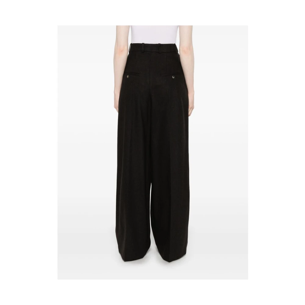 A.p.c. Koffiebruine Broek met Zakken Black Dames