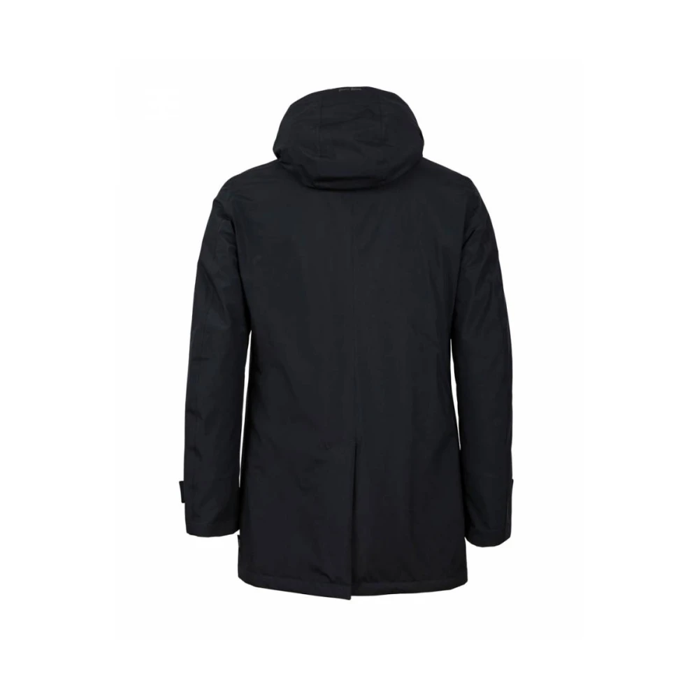 Herno Gore 2-laags Carcoat met Capuchon Blue Heren
