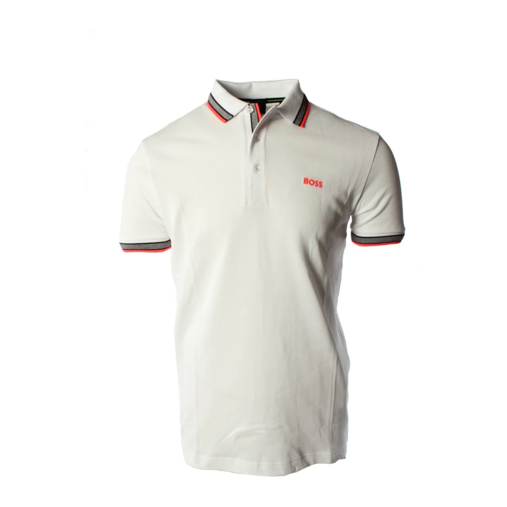 Hugo Boss Klassieke Witte Katoenen Poloshirt White Heren