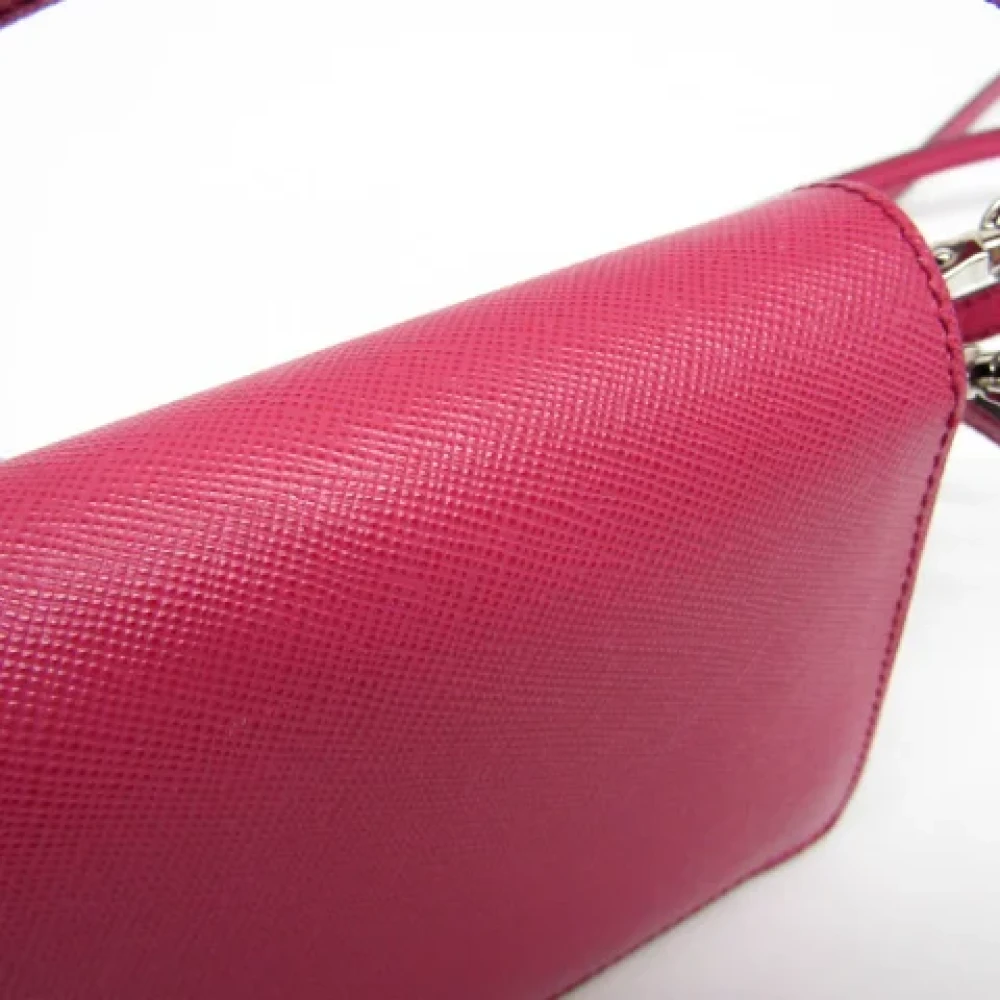 Prada Vintage Pre-owned Leather shoulder-bags Pink Dames