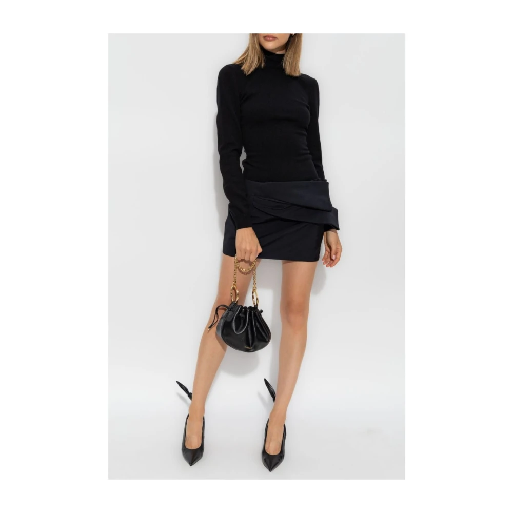 Givenchy Kasjmier Gebreide Trui met Hoge Hals Black Dames