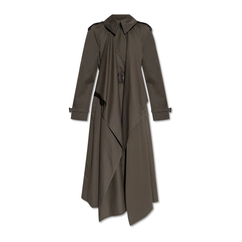 Alexander mcqueen Trenchcoat met epauletten Green Dames