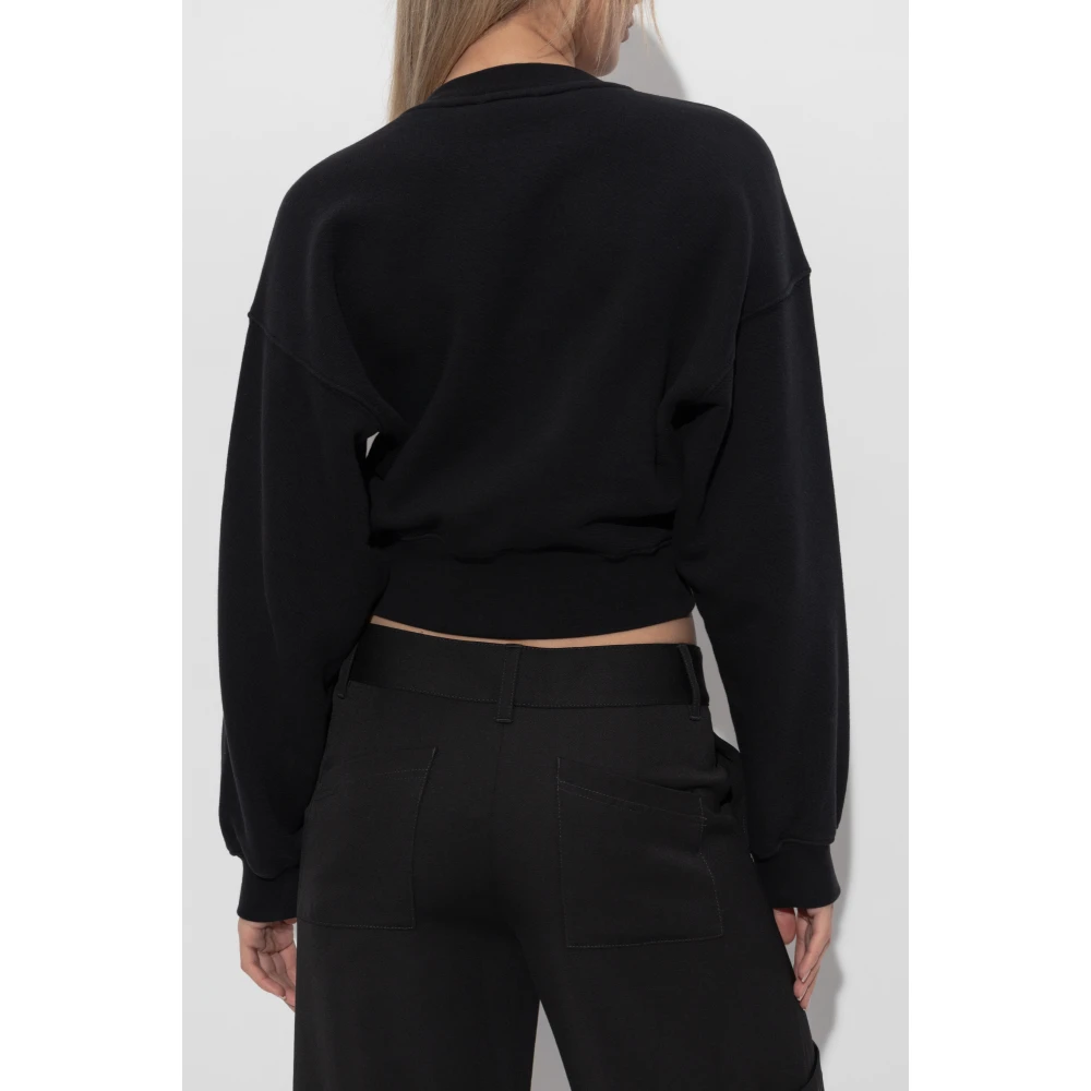 Off White Sweatshirt met logo Black Dames