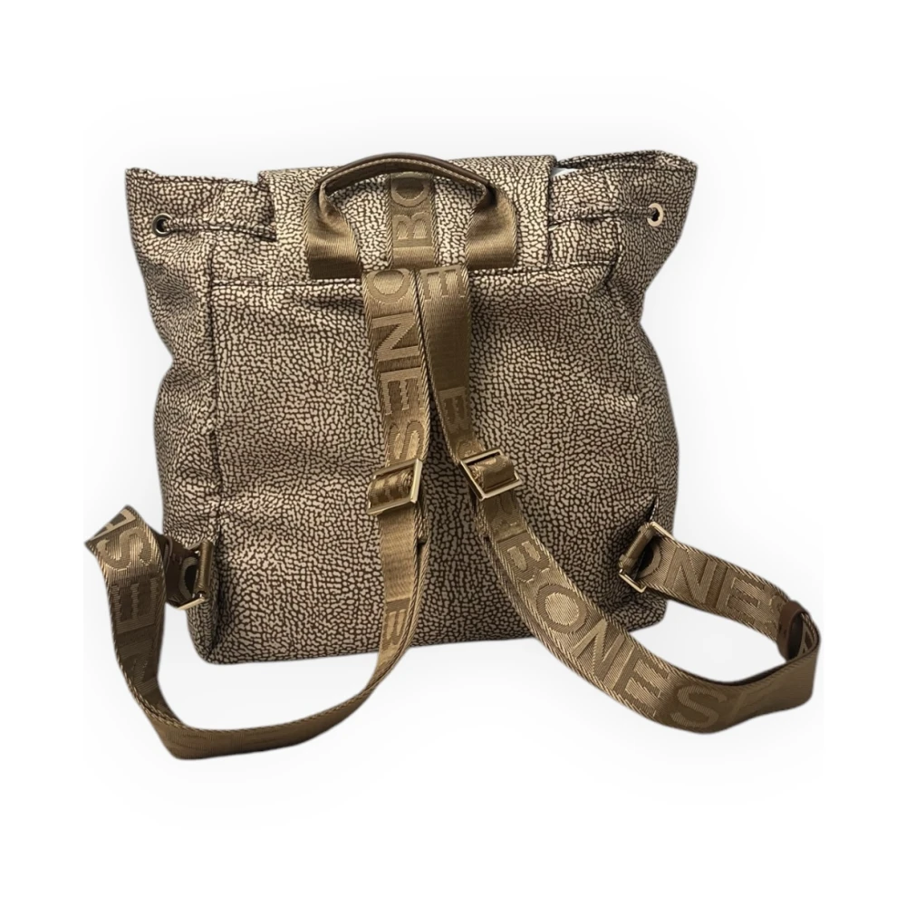 Borbonese Middelgrote rugzak Green Dames