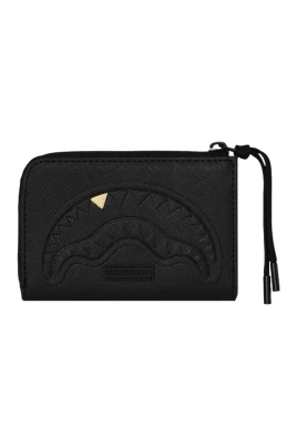 Blacked Out Embossed Gold Tooth Wallet