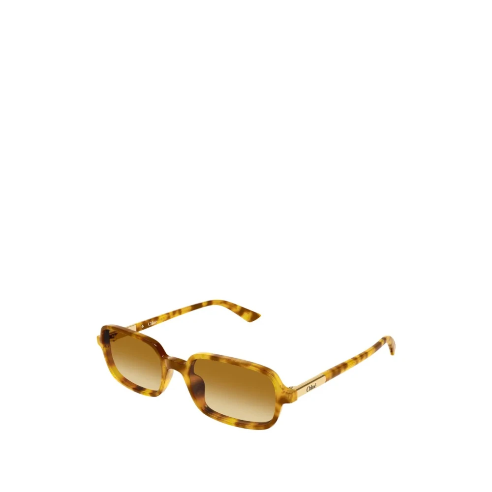 Chloé Women's Brown Rectangular Sunglasses
