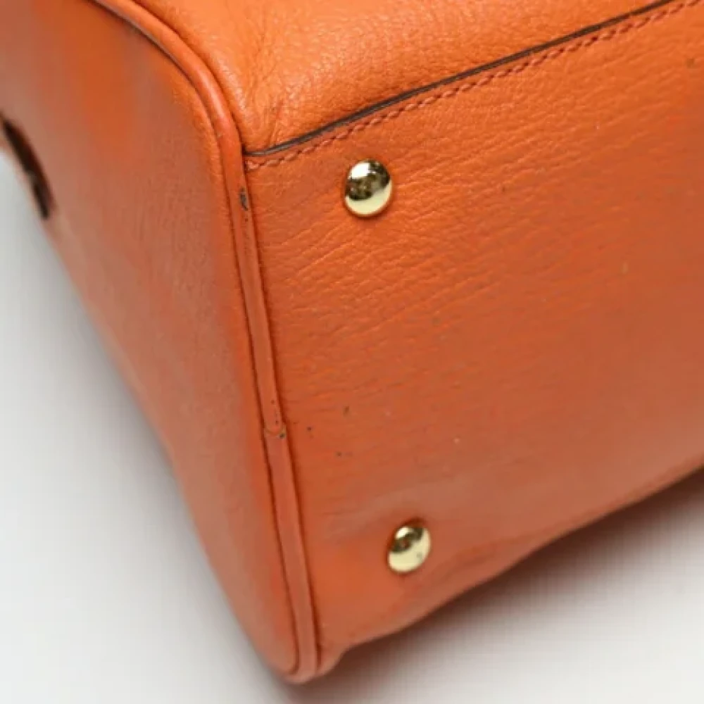 Michael Kors Pre-owned Leather handbags Orange Dames