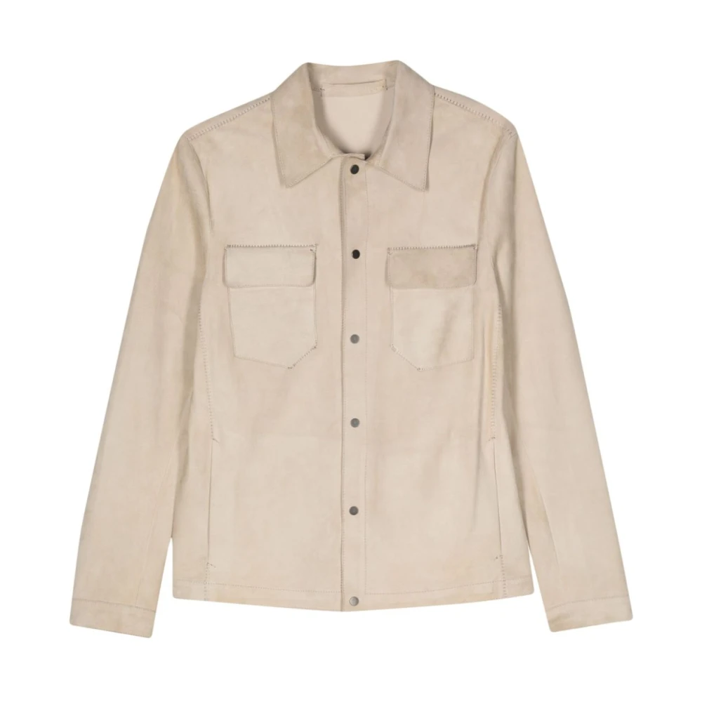 Salvatore Santoro Witte Stijlvolle Jassen White Heren