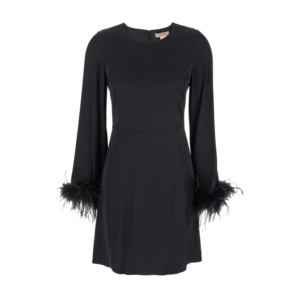 Twinset Women's Black Short Dresses, S, Abito Dress