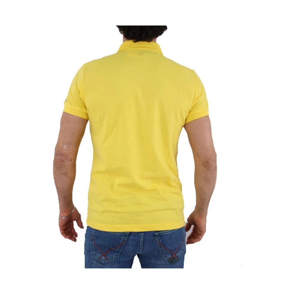 People of Shibuya Polo Korte Mouw Yellow Heren