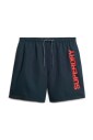 short-de-bain-graphique-en-polyester-bleu