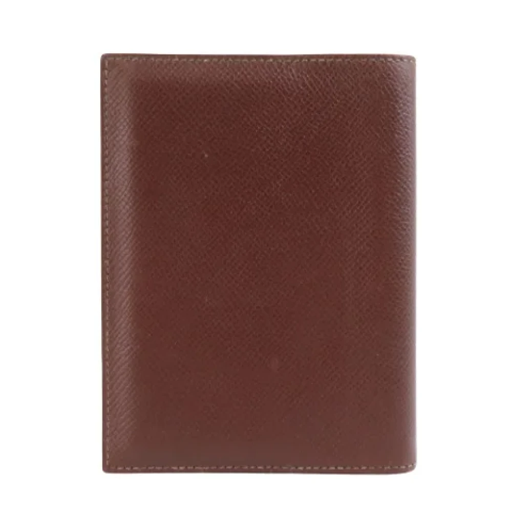 Hermès Vintage Pre-owned Leather wallets Brown Dames