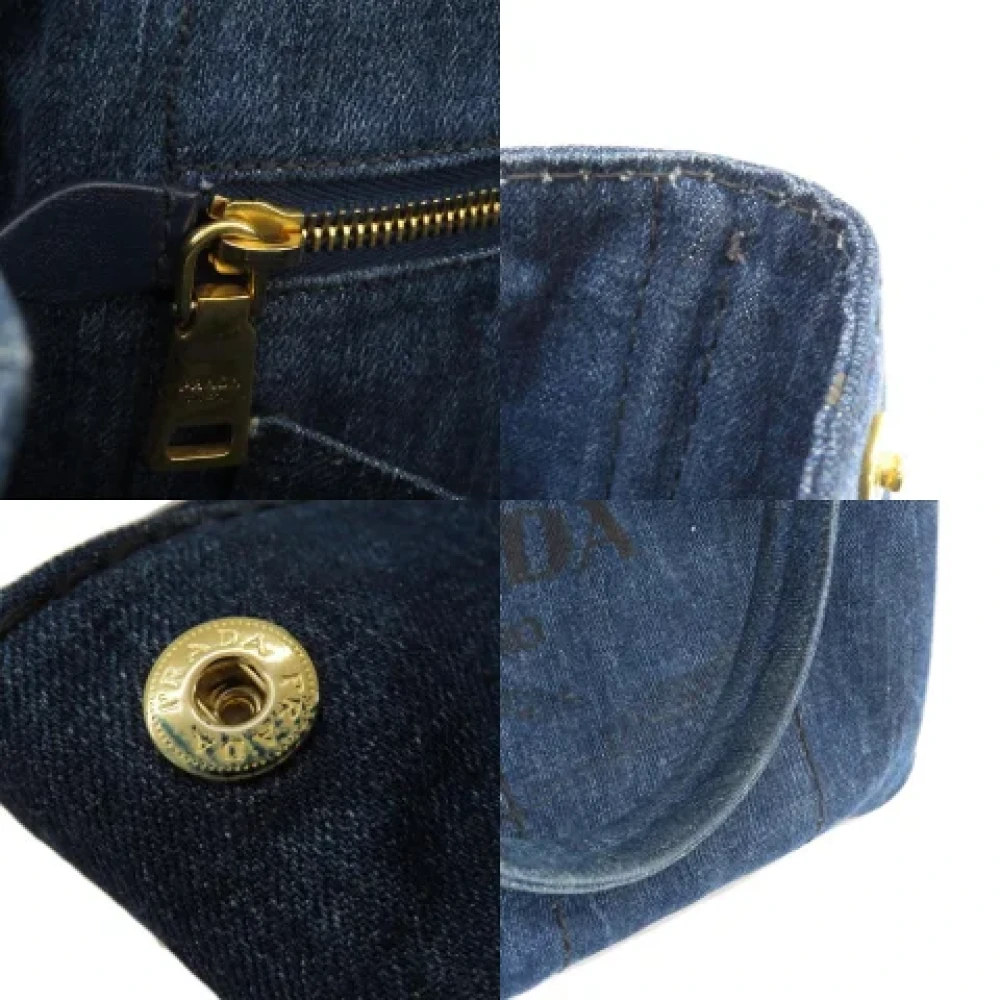 Prada Vintage Pre-owned Fabric prada-bags Blue Dames