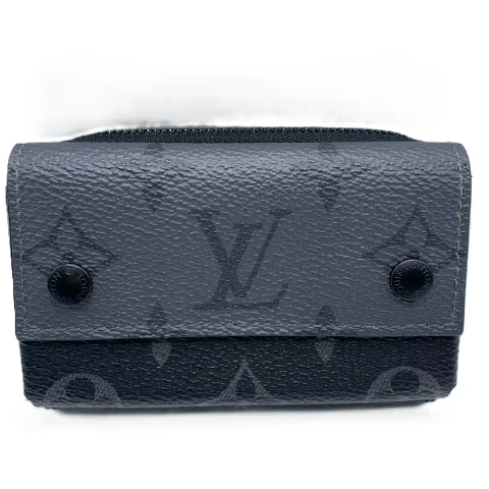 Louis Vuitton Vintage Pre-owned Canvas wallets Black Dames