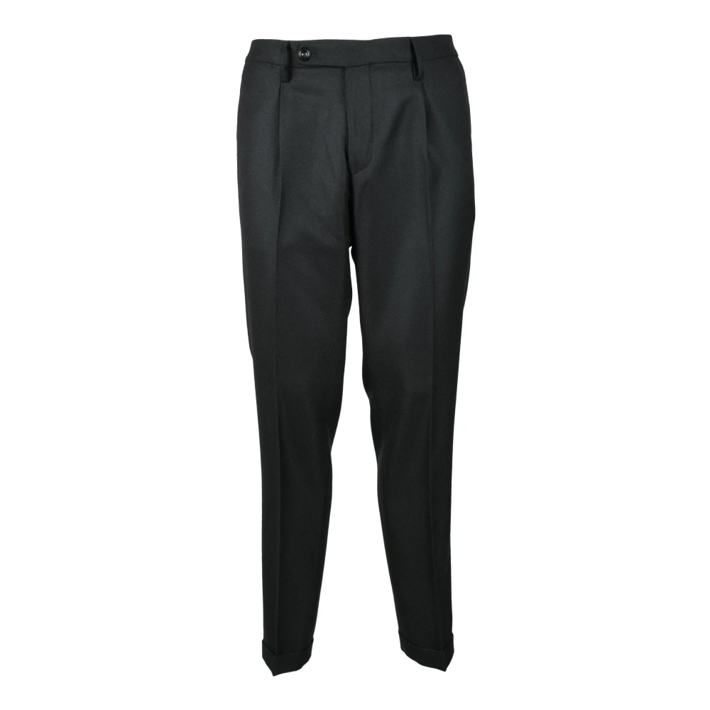 Michael Coal Mannelijk Zwart Broeken Heren, W34, Wol, Stijlvolle Pantalon Van Wolmix
