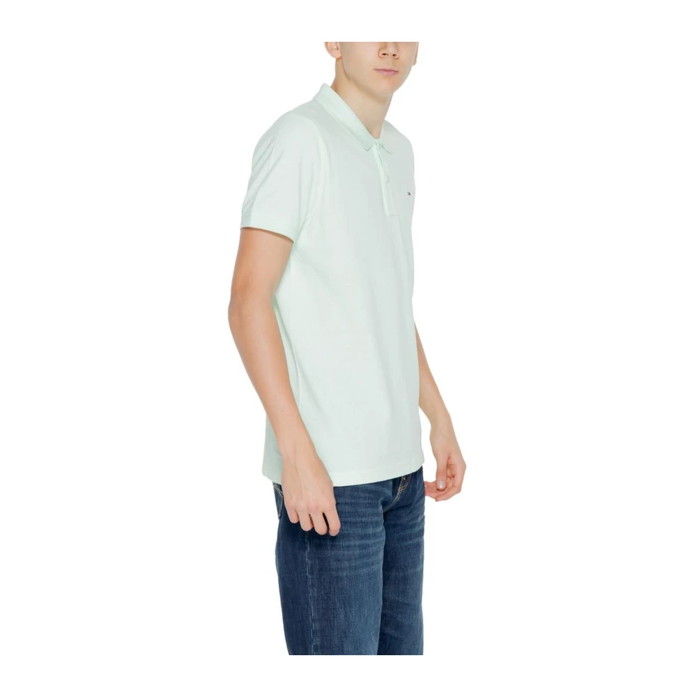 Tommy Jeans Groene Katoenen Poloshirt Green Heren