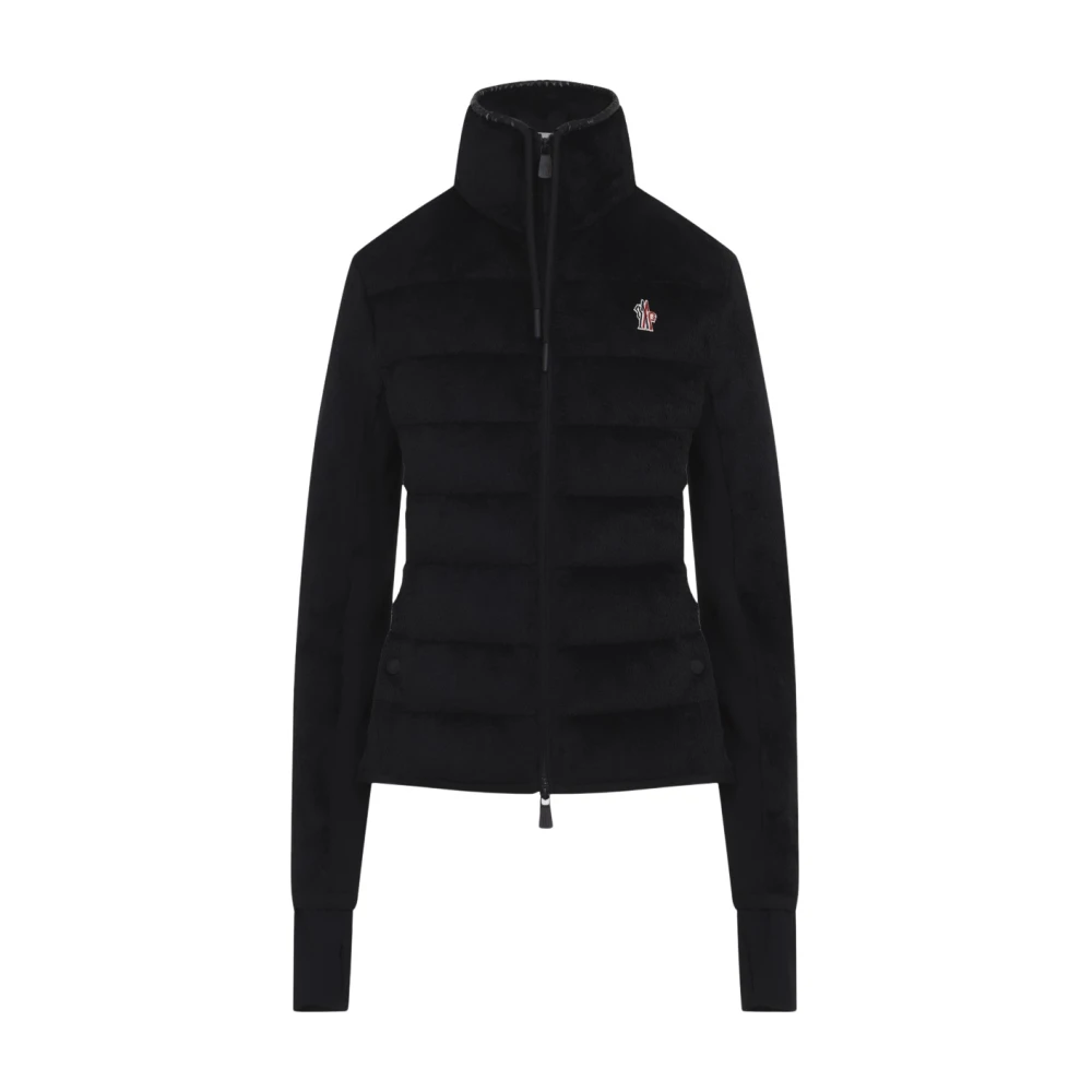 Moncler Grenoble Zip-Up Cardigan - Female - Light Jackets - Black - M - Jackets