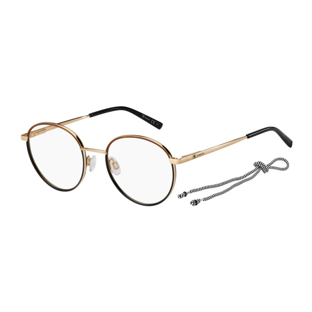 M Missoni Women's Brown Glasses, One Size, Metal Frame Watch With Dial