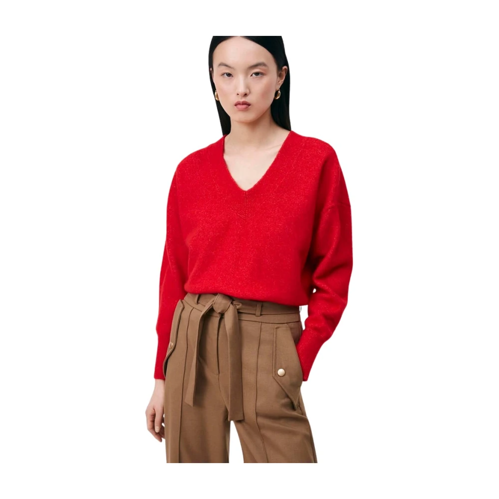 Knitwear > V-neck Knitwear - - Suncoo - Modalova