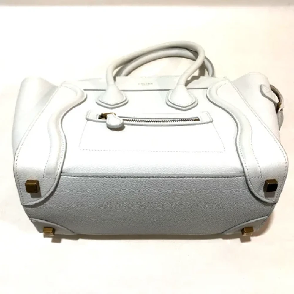 Celine Vintage Pre-owned Leather handbags White Dames