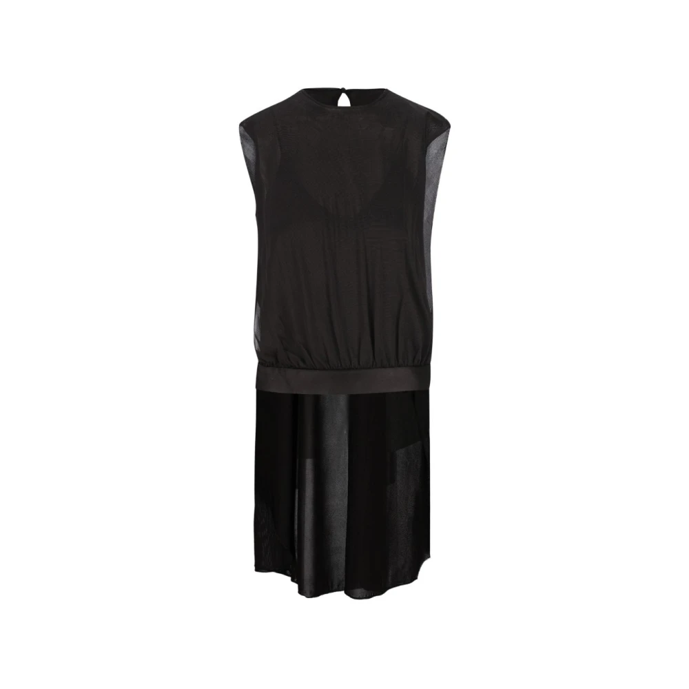Fendi Satin Silk Top - Female - Sleeveless Tops - Black - Xs - Tops