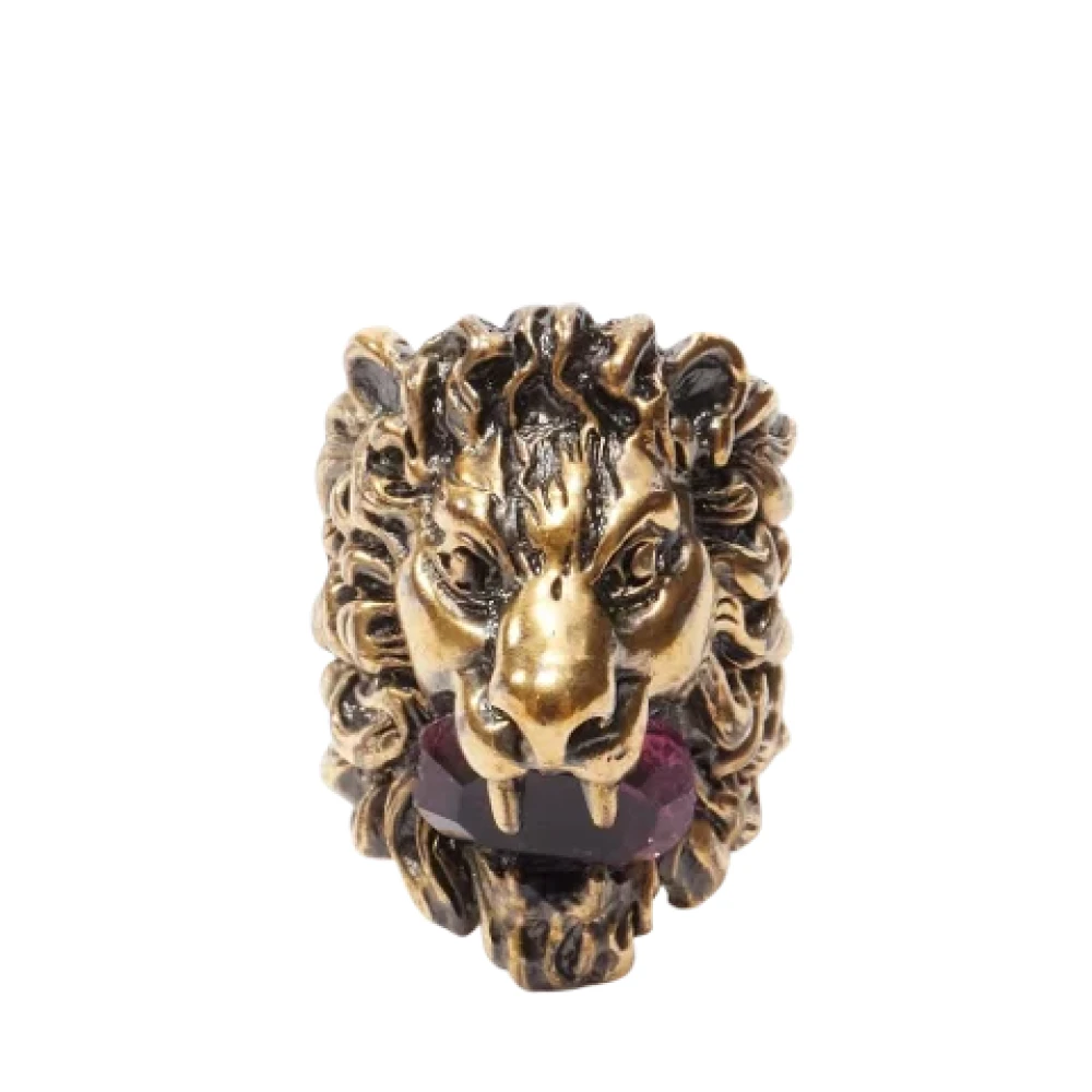 Pre-owned Lilla metall Gucci Ring
