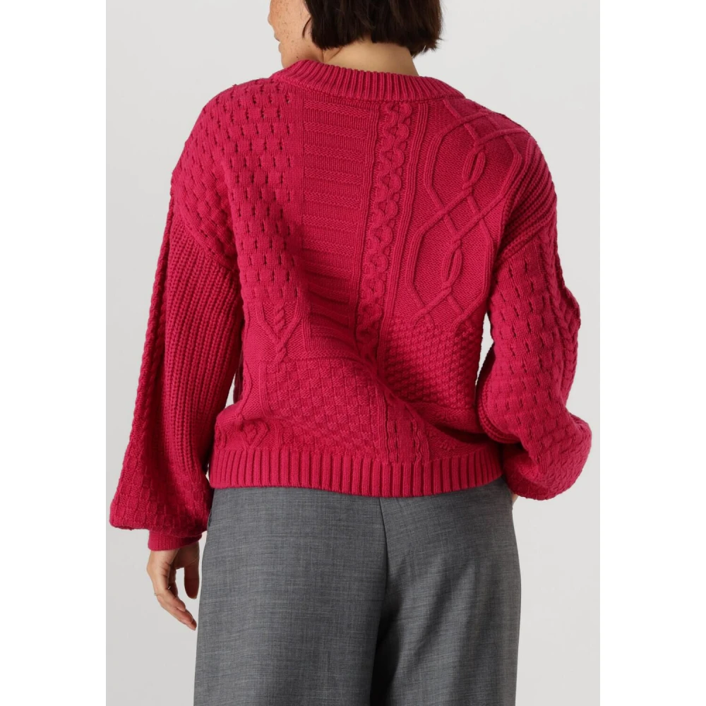 Object Roze Gebreide Trui voor Vrouwen Pink Dames