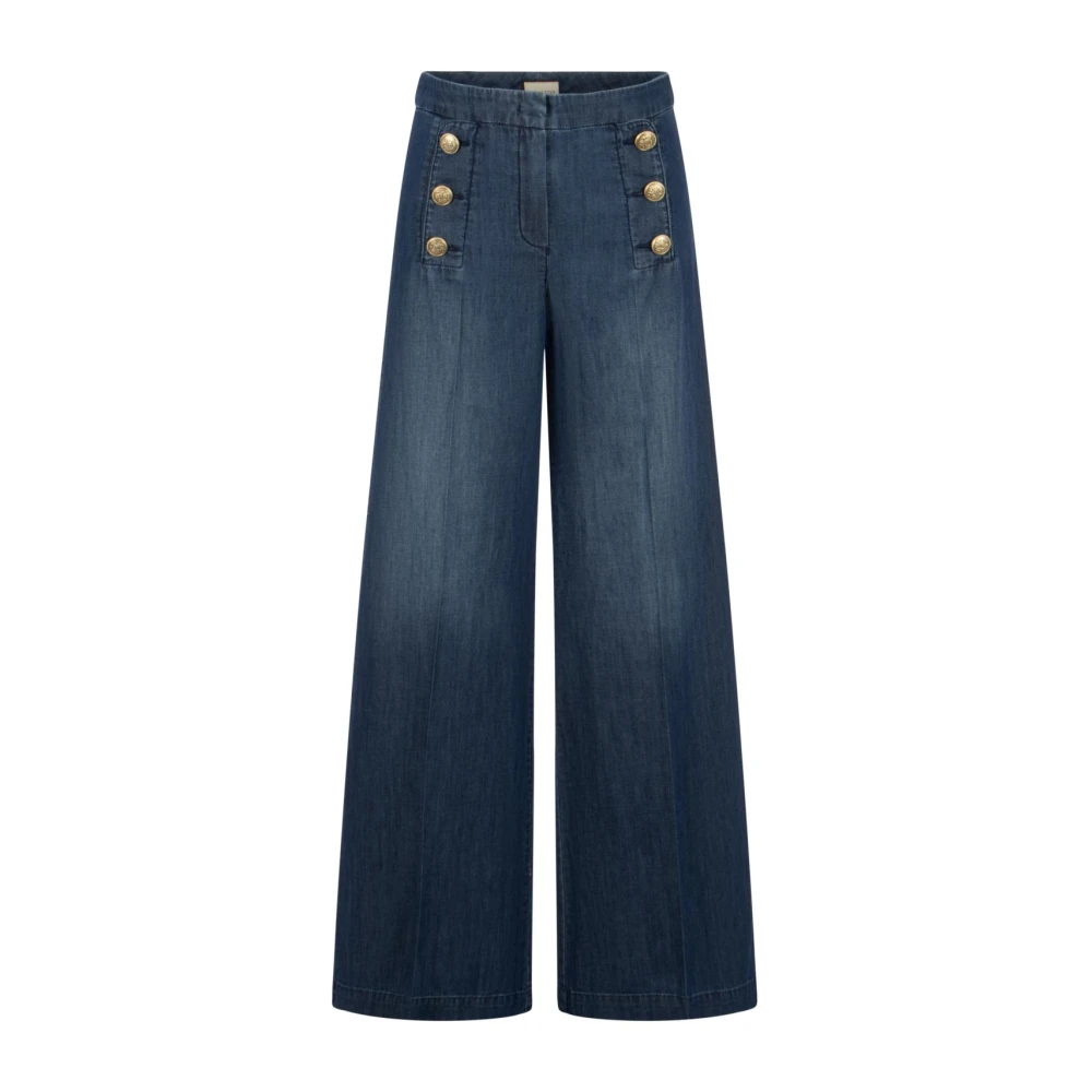 Seductive Zomer Wide Leg Jeans Blue Dames