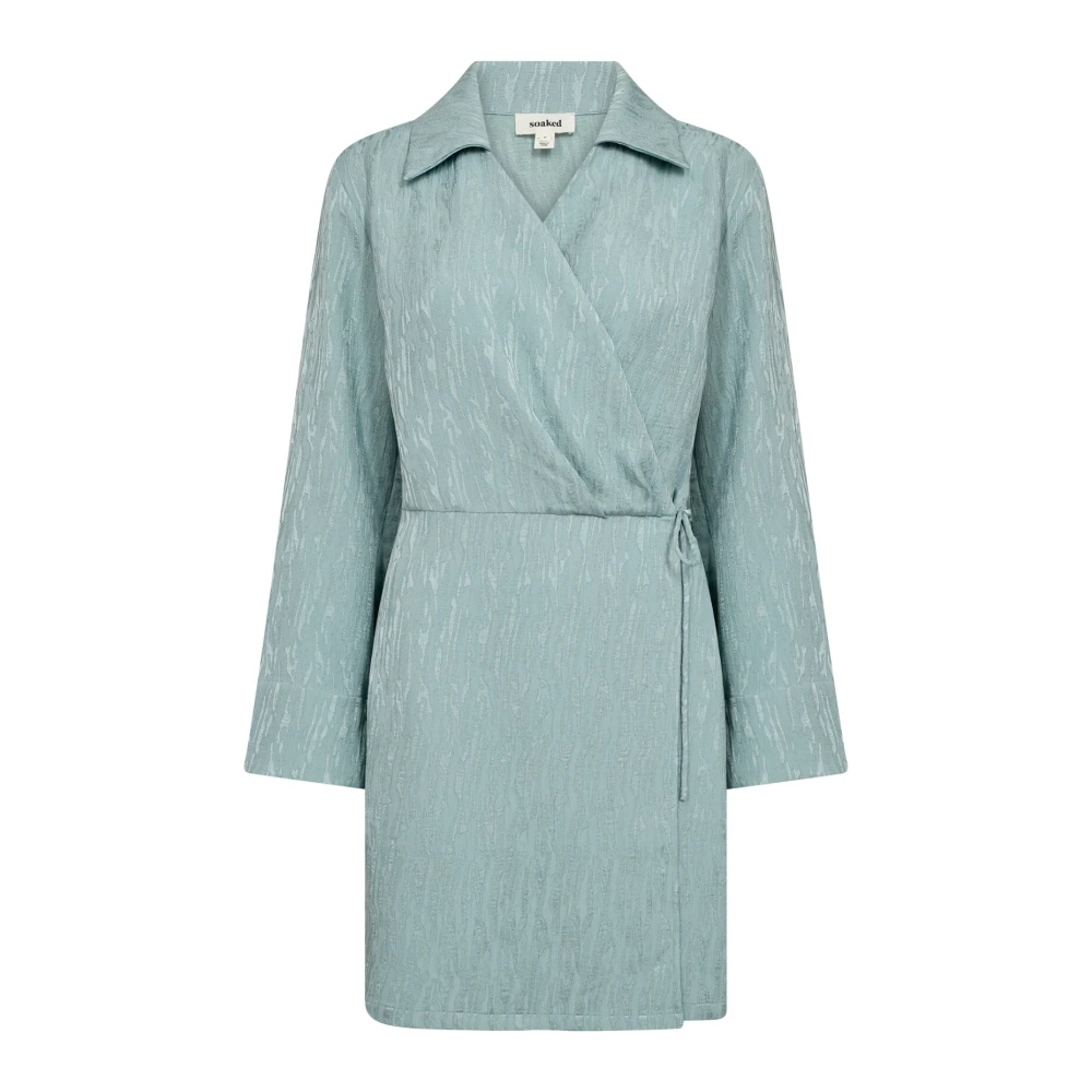 Soaked in Luxury Wikkeljurk Zilver Blauw Blue Dames