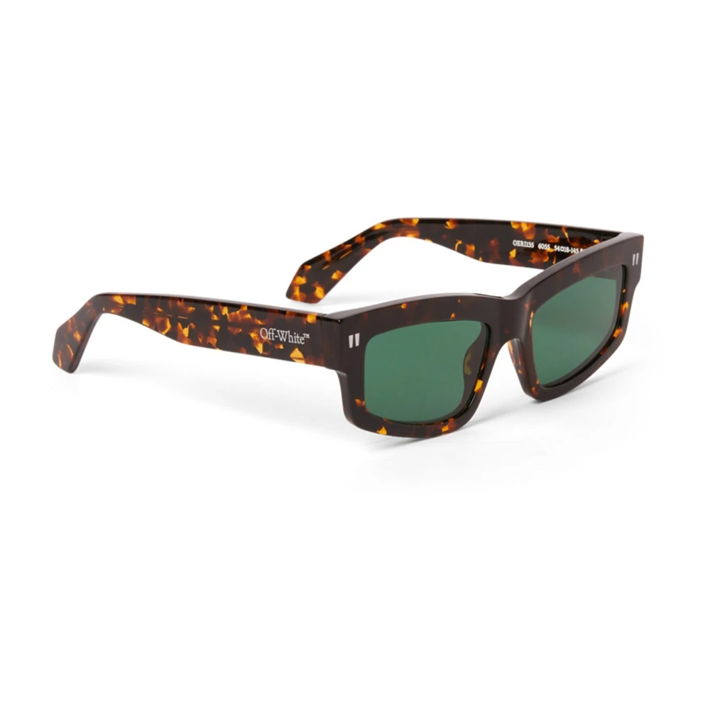 Off White Unisex Brown Sunglasses, One Size, Miramar Sunglasses In Havana/Green