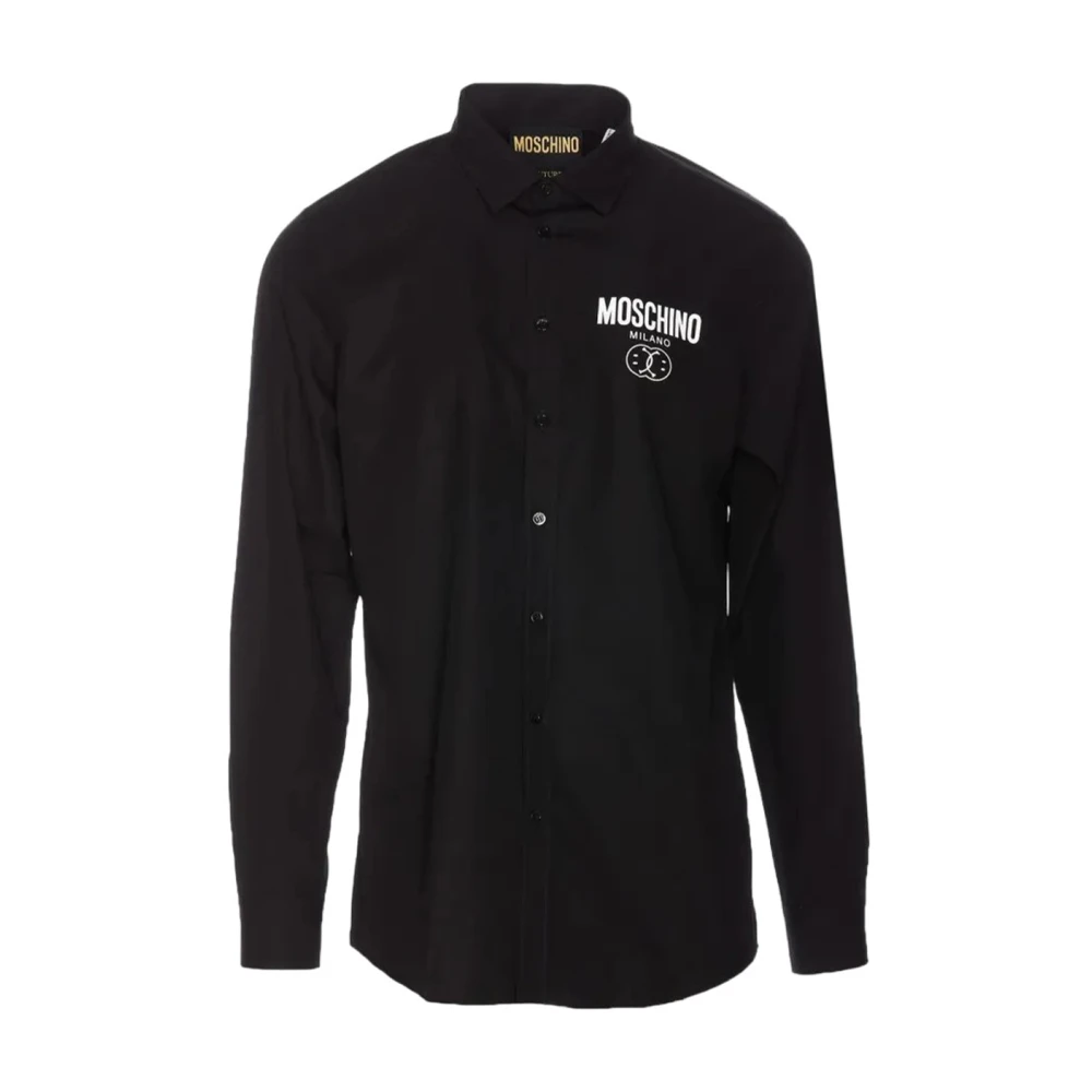 Moschino Klassieke Franse Kraag Overhemd Black Heren