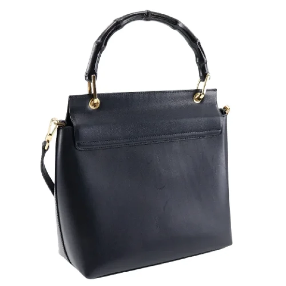 Gucci Vintage Pre-owned Leather gucci-bags Black Dames