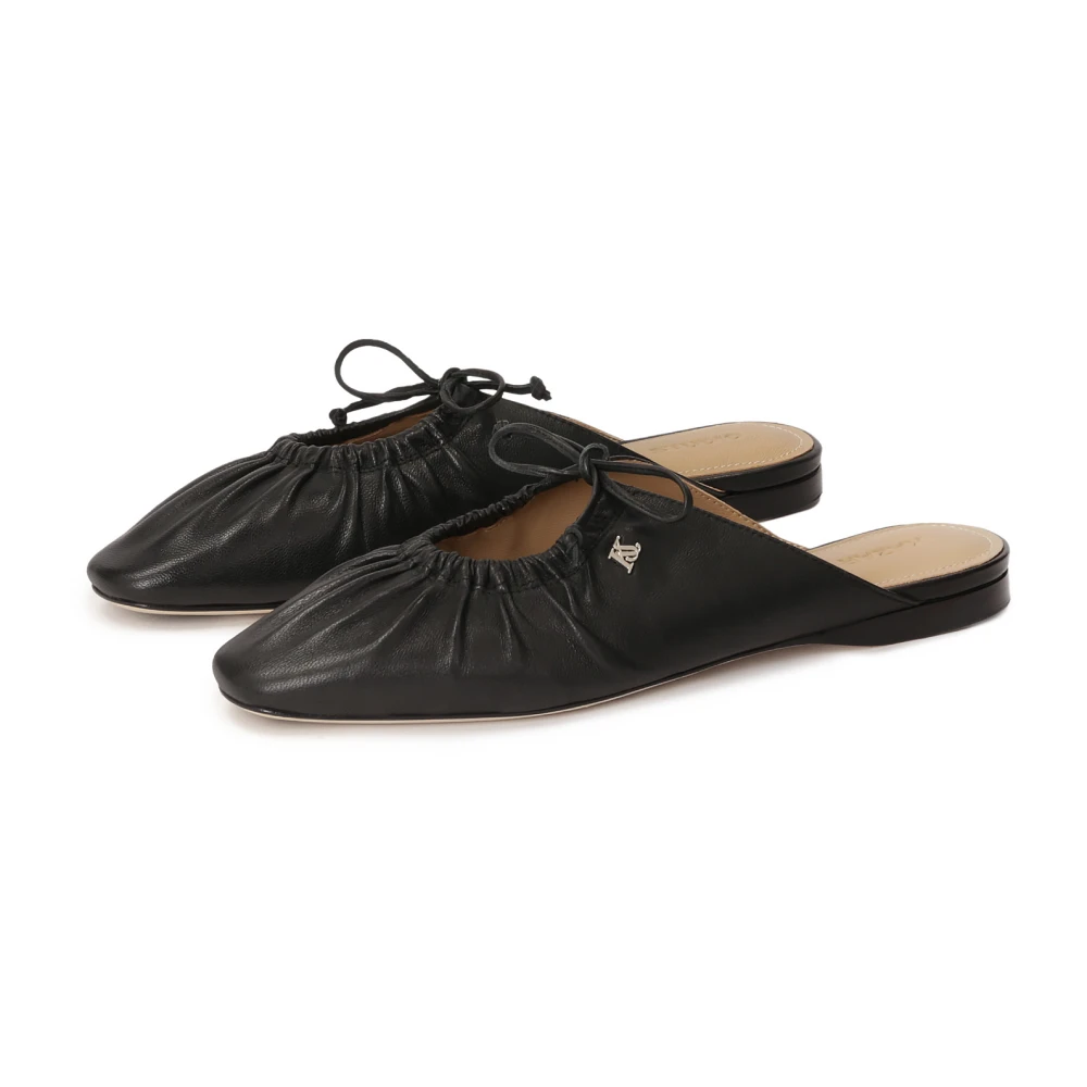 Kazar Studio Zwarte slides met decoratieve bovenkant