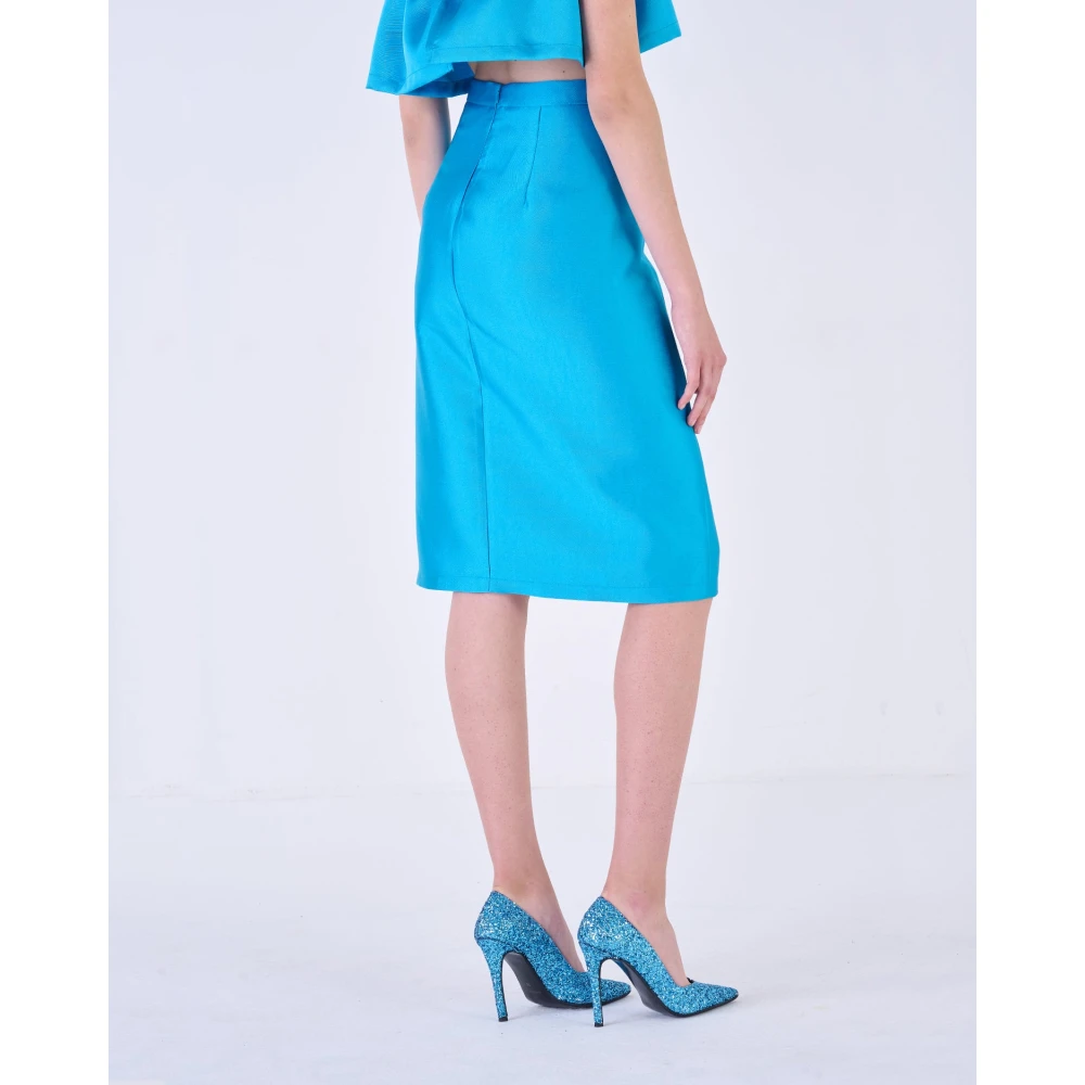 Silvian Heach Midi Skirts Blue Dames