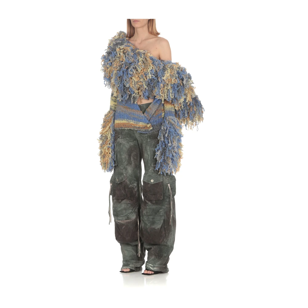 The Attico Camouflage Groene Cargo Broek Green Dames