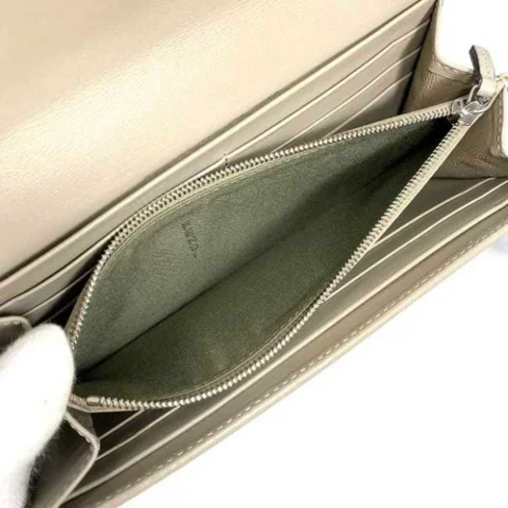 Fendi Vintage Pre-owned Leather wallets Gray Dames