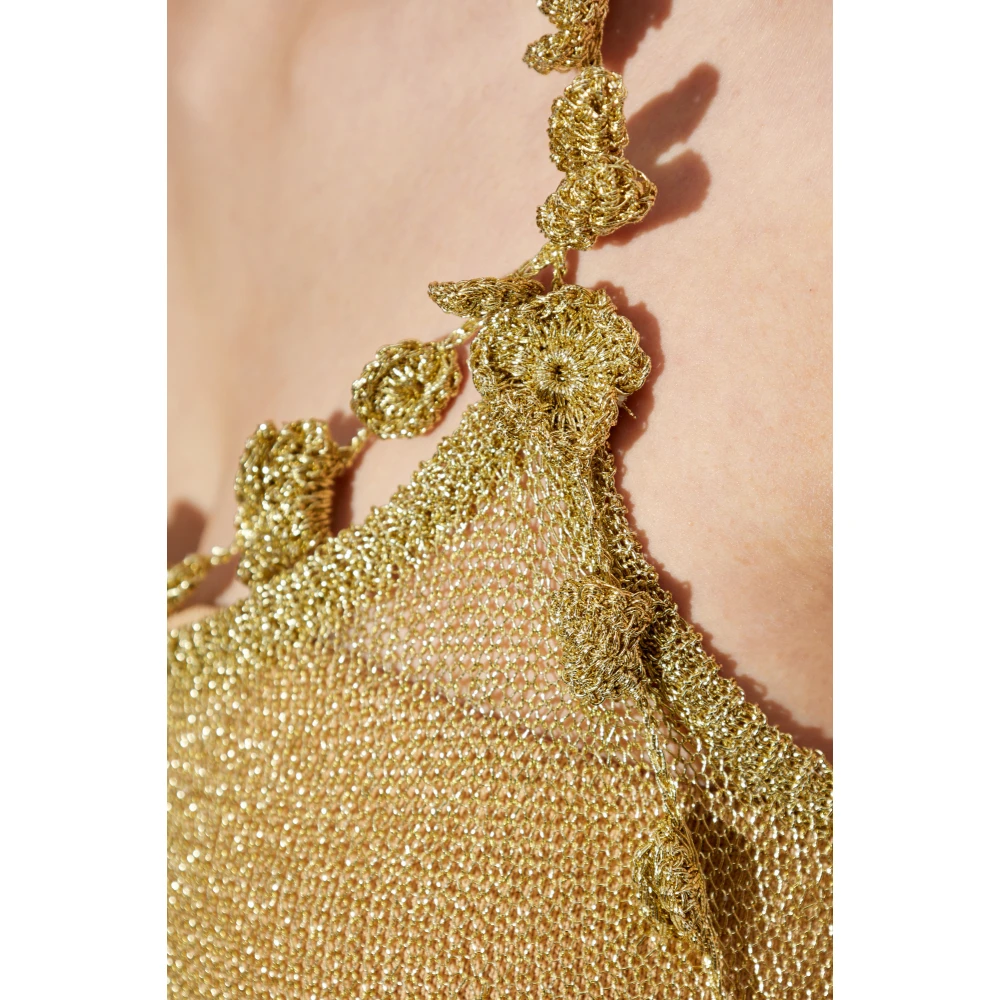 Cult Gaia Jurk Alonza Yellow Dames