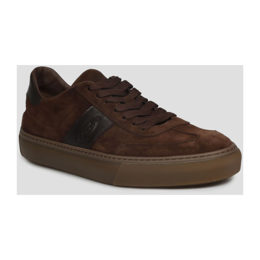 TOD'S Suede Gym Sneakers Fw22 Brown Heren